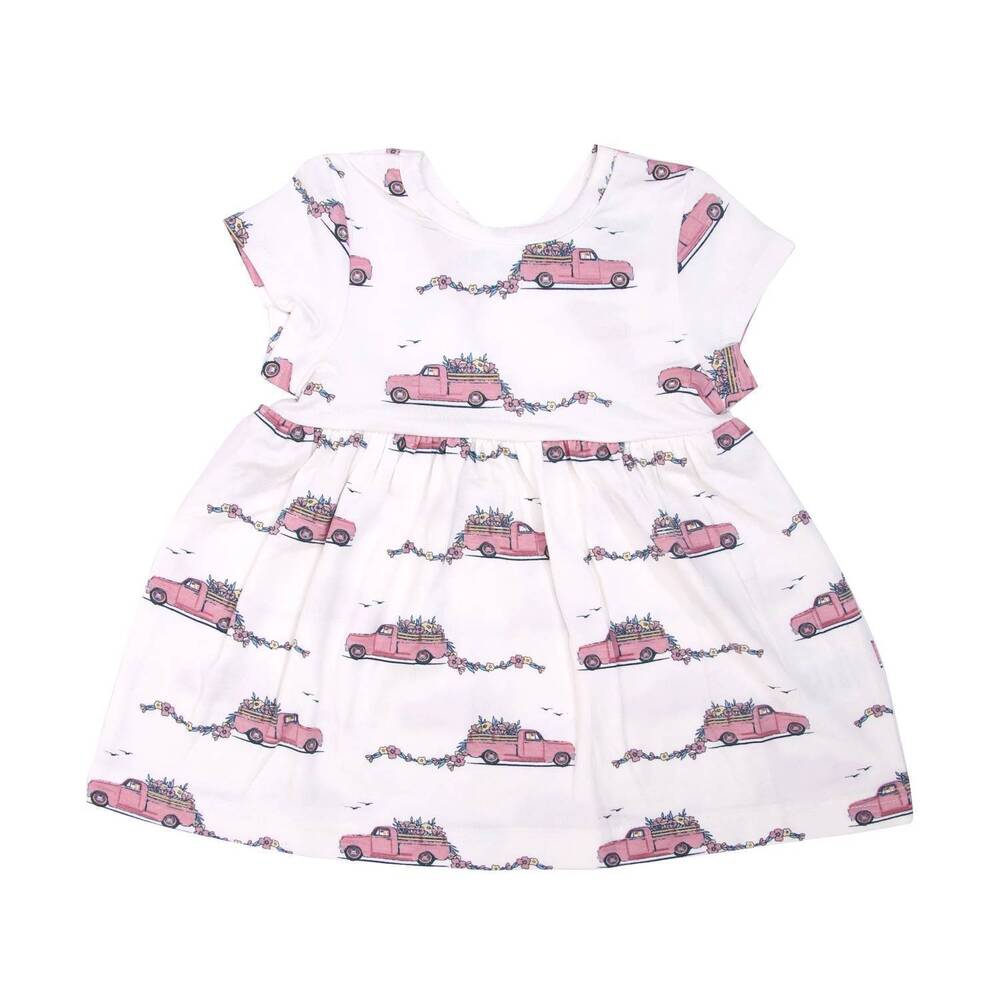 NEW COCCOLI kid's floral truck dress in fun print